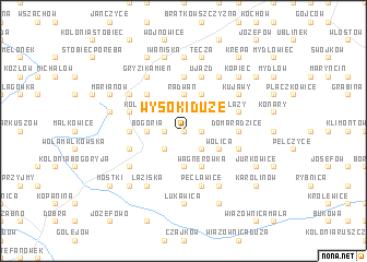 map of Wysoki Duże