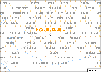 map of Wysoki Średnie