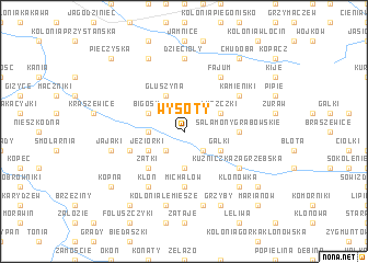 map of Wysoty