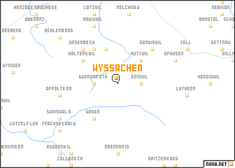 map of Wyssachen