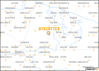 map of Wyszatyce