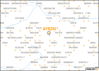 map of Wyszki