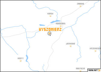 map of Wyszomierz