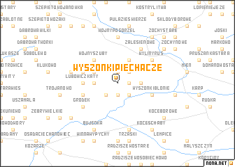 map of Wyszonki Piechacze