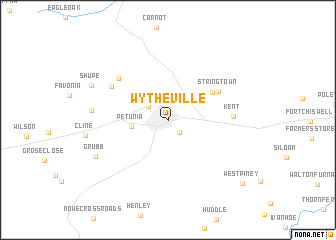 map of Wytheville