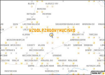 map of Wzdół Rządowy Hucisko