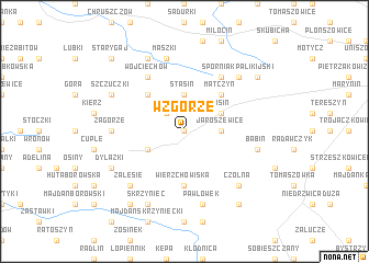 map of Wzgórze