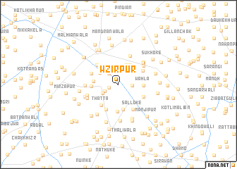 map of Wzīrpur