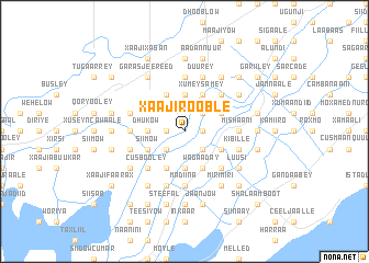 map of Xaaji Rooble