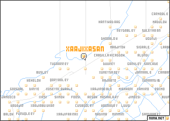 map of Xaaji Xasan