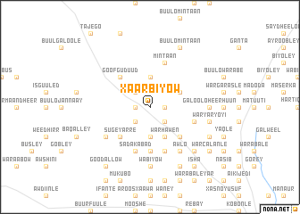 map of Xaarbiyow