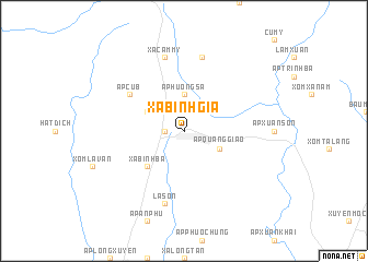 map of Xã Bình Giả