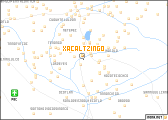 map of Xacaltzingo