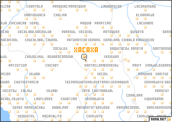 map of Xacaxá