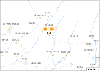 map of Xaçmaz