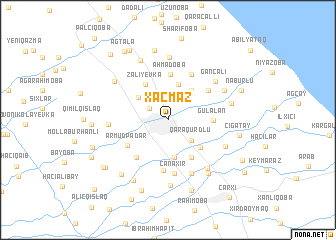 map of Xaçmaz