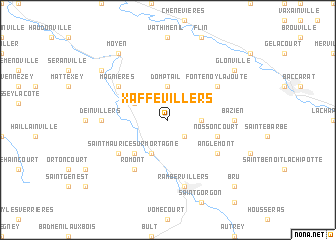 map of Xaffévillers