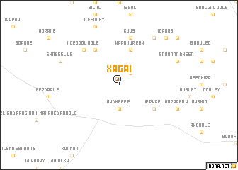 map of Xagai