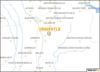 map of Xahuentla