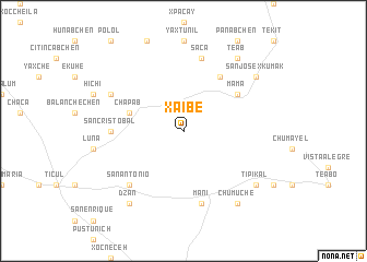 map of Xaibé