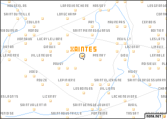 map of Xaintes