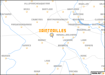 map of Xaintrailles