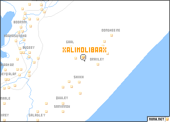 map of Xalimolibaax