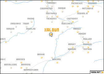 map of Xa Loun