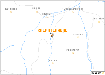 map of Xalpatlahuac
