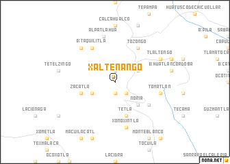 map of Xaltenango