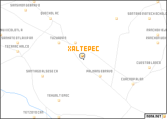 map of Xaltepec