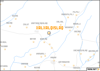 map of Xalxalqışlaq