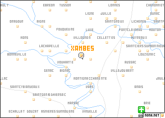 map of Xambes