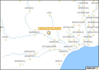 map of Xã Mường Mán