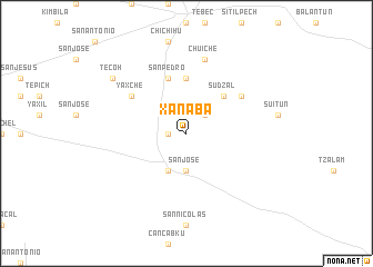 map of Xanabá