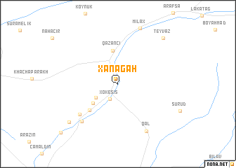 map of Xanǝgah