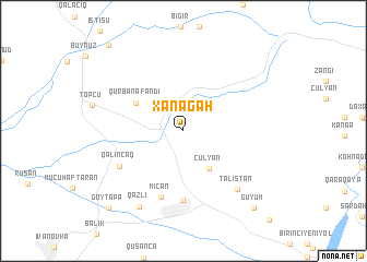 map of Xanǝgah