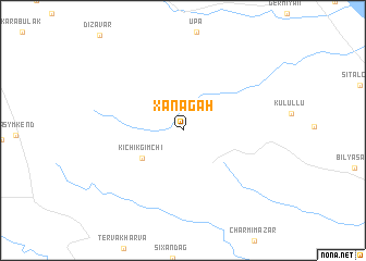 map of Xanǝgah