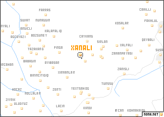 map of Xanalı