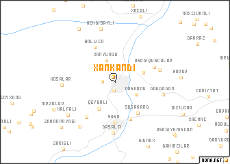 map of Xankǝndi