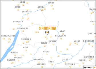 map of Xankǝndi