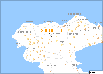 map of Xanthátai