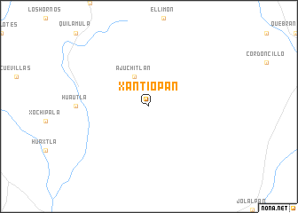 map of Xantiopan