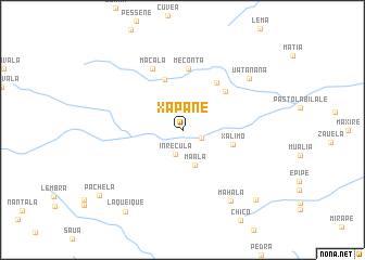 map of Xapane