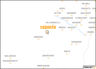 map of Xaqarka