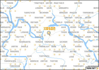 map of Xạ Sơn