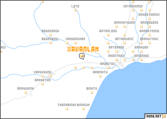 map of Xã Văn Lâm