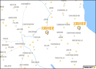 map of Xavier