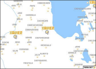 map of Xavier