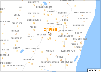 map of Xavier